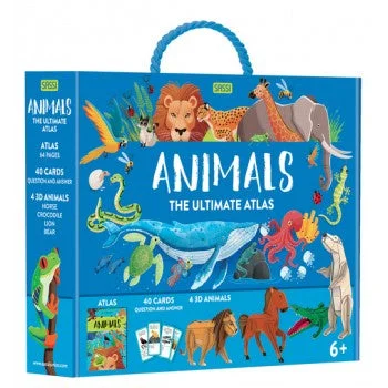 Imaginative children's literature Sassi The Ultimate Atlas and 3D Model Set - Animals