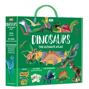 Action-packed adventure books for kidsSassi The Ultimate Atlas and 3DModel Set - Dinosaurs