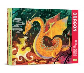 Imaginative children's literature Sassi Book ad Puzzle - DRAGON