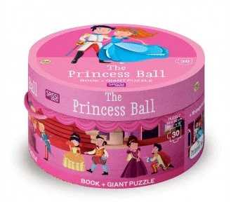 Enchanting children's books Sassi Book and Giant Puzzle - THE PRINCESS BALL