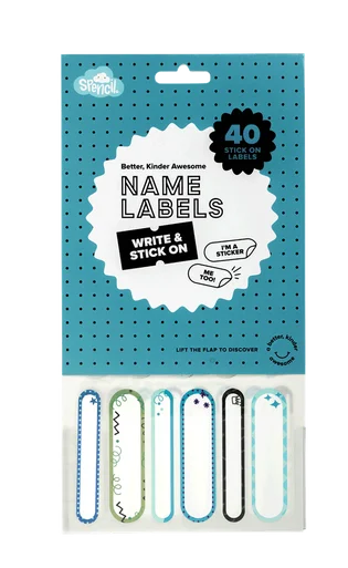 Imaginative children's literature Stick On Labels - Cool Blues