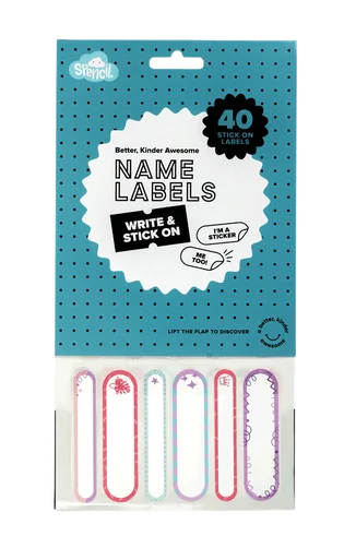 Captivating stories for kids Stick On Labels - Pretty Pastels