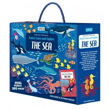Fun-filled children's books Travel, Learn and Explore Puzzle and Book Set - THE SEA