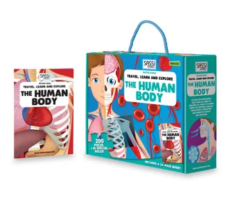 Enchanting children's books Travel, Learn and Explore Puzzle and Book Set - THE HUMAN BODY Enchanting children's books Travel, Learn and Explore Puzzle and Book Set - THE HUMAN BODY
