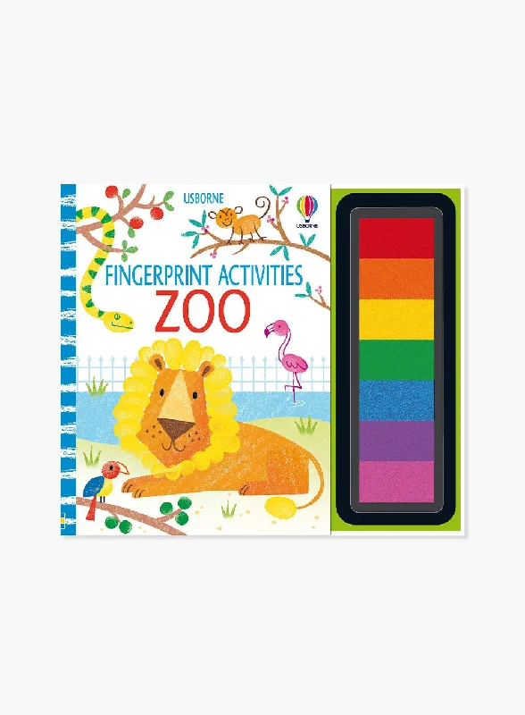 Engaging narratives for children Usborne's Fingerprint Activities Book: Zoo