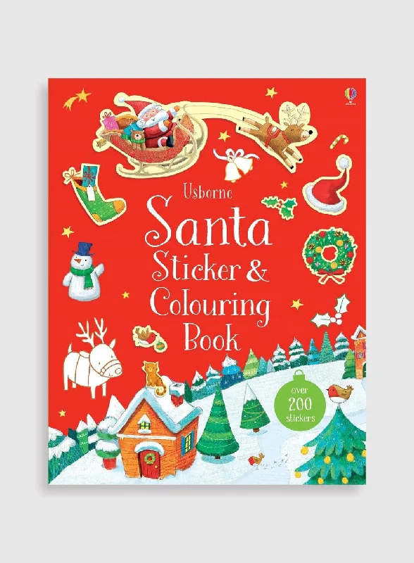 Entertaining children's chapter booksUsborne's Santa Sticker & Colouring Book