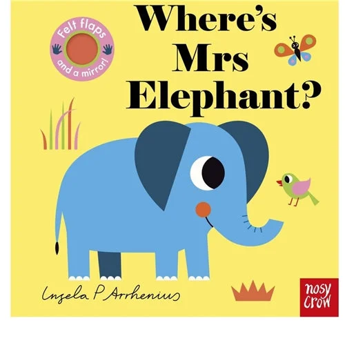 Thought-provoking children's literature Where's Mrs Elephant? Felt Flap Book