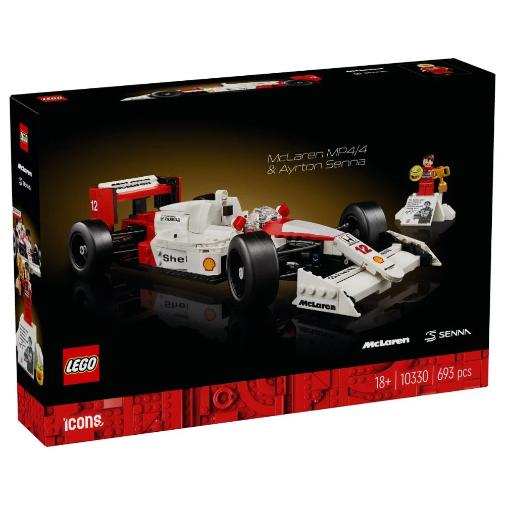 Adorable and charming LEGO characters10330 LEGO ICONS MCLAREN MP4/4 & AYRTON SENNA