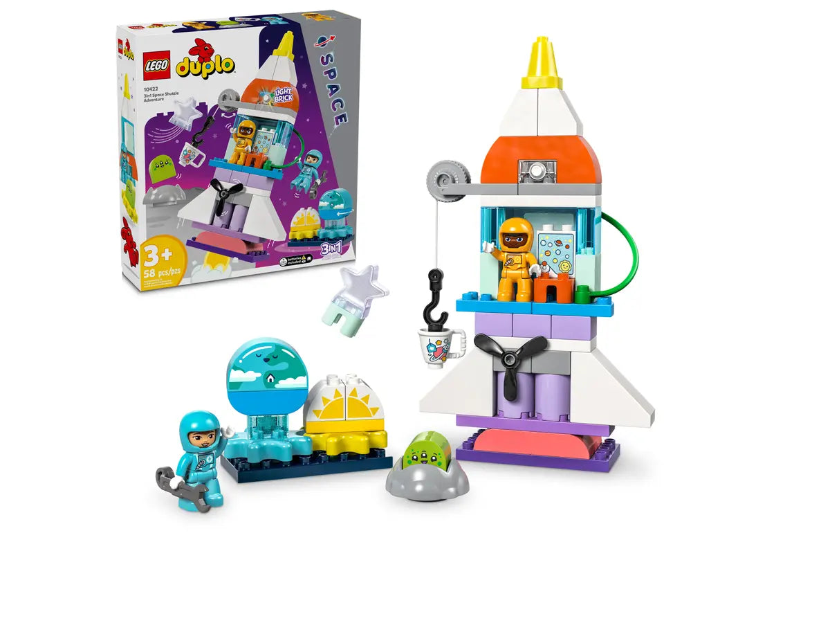 Imagination-sparking LEGO sets10422 LEGO DUPLO 3 IN 1 SPACE SHUTTLE ADVENTURE