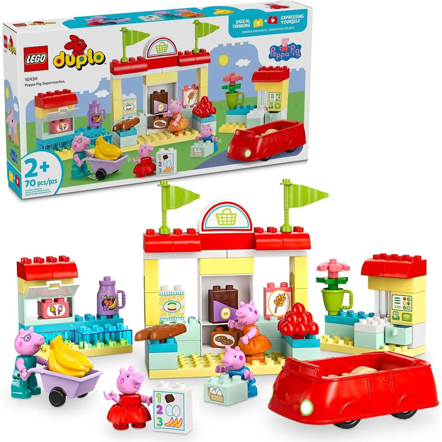 Inspiring architectural interest LEGO10434 LEGO DUPLO PEPPA PIG SUPERMARKET
