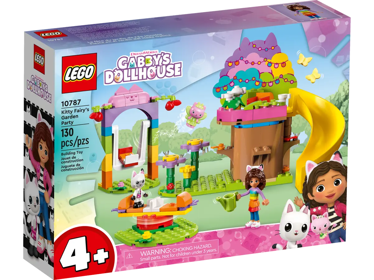 Non-toxic and safe LEGO toys10787 LEGO GABBYS DOLLHOUSE KITTY FAIRYS GARDEN PARTY
