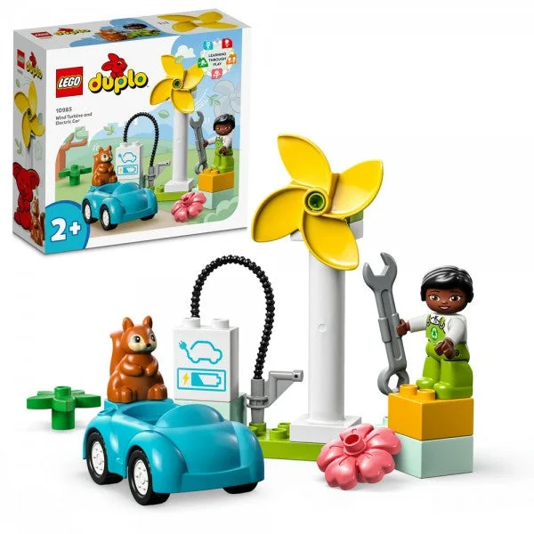 Intricate and intricate LEGO designs10985 LEGO DUPLO WIND TURBINE AND ELECTRIC CAR