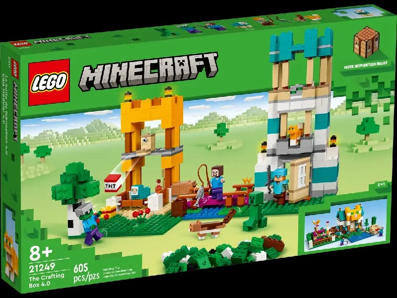 Stimulating and engaging LEGO play21249 LEGO MINECRAFT THE CRAFTING BOX 4.0
