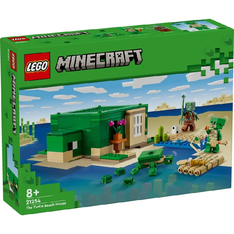 Encouraging resourcefulness LEGO21254 LEGO MINECRAFT THE TURTLE BEACH HOUSE