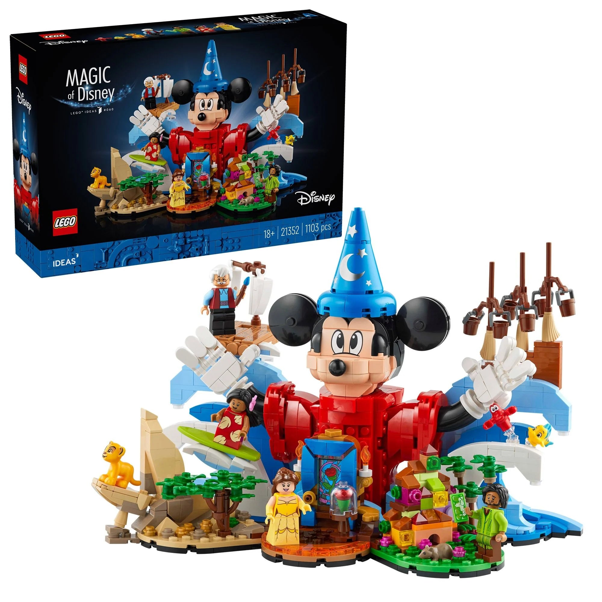 Adorable and charming LEGO characters21352 LEGO IDEAS MAGIC OF DISNEY
