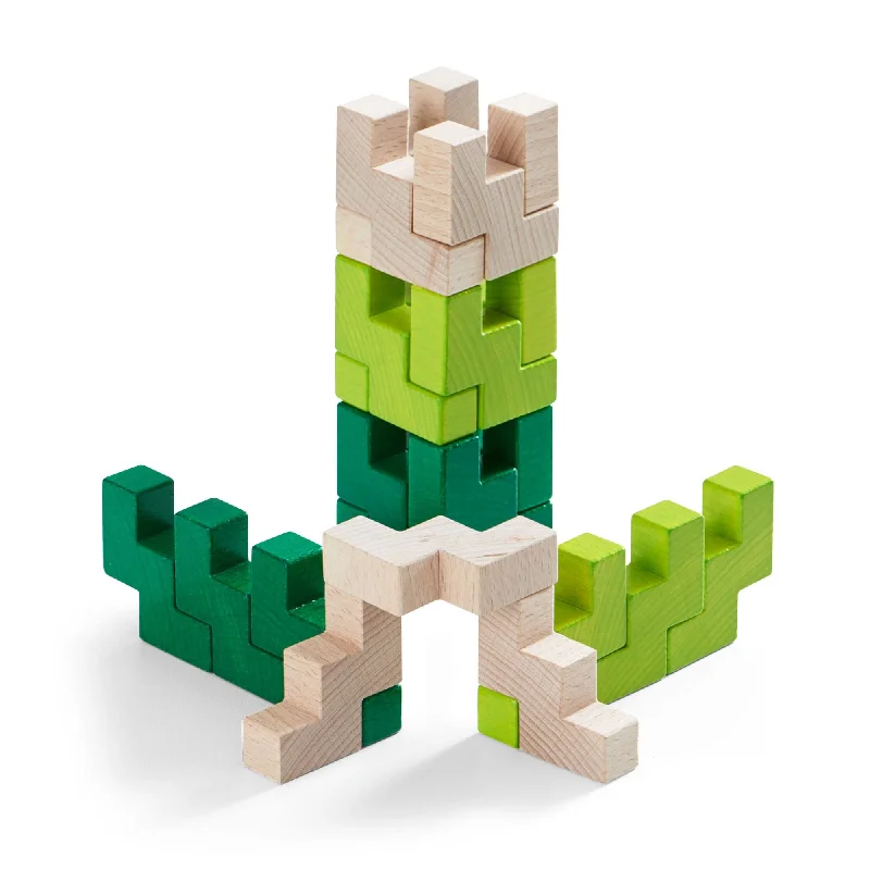non-toxic wooden toys                   3D Viridis Wooden Stacking Game