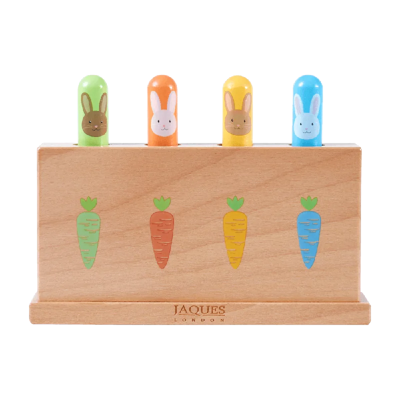 whimsical wooden toys                   Bouncing Bunnies - Pop Up Toy