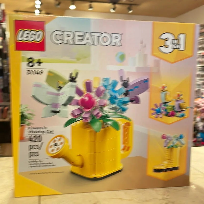 Finely detailed LEGO structuresBrickhouse 31149 Lego Flowers in watering can