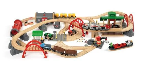 enchanted wooden toys                   Brio 33052 World Deluxe Railway Set