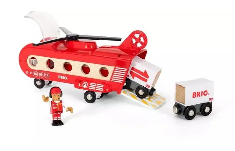 sustainably sourced wooden toys                   Brio 33886 Cargo Transport Helicopter