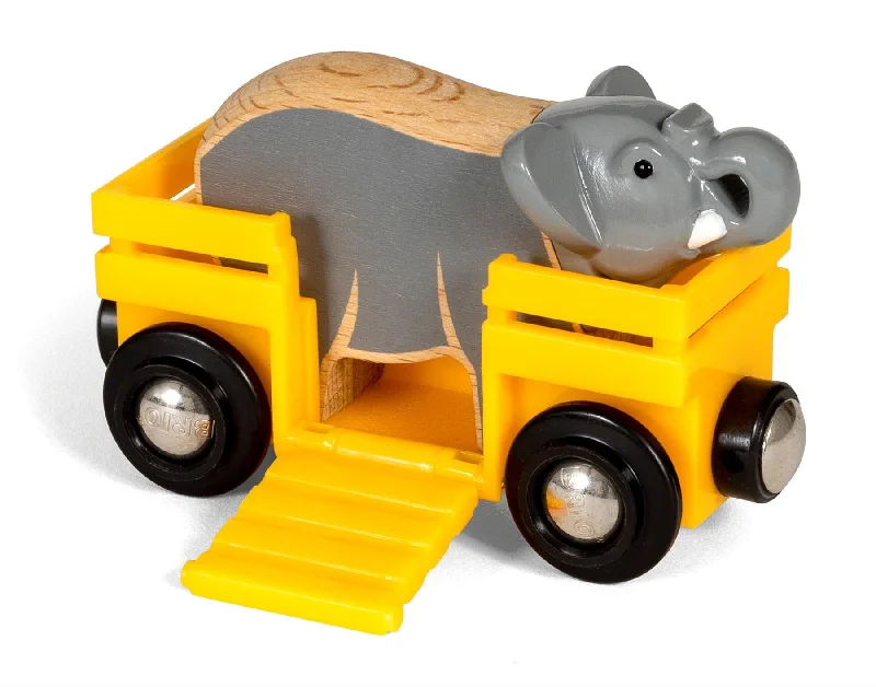 detailed wooden toys                 Brio 33969 Elephant and Wagon