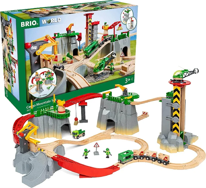 sustainably sourced wooden toys                   Brio 36010 Cargo Mountain Set