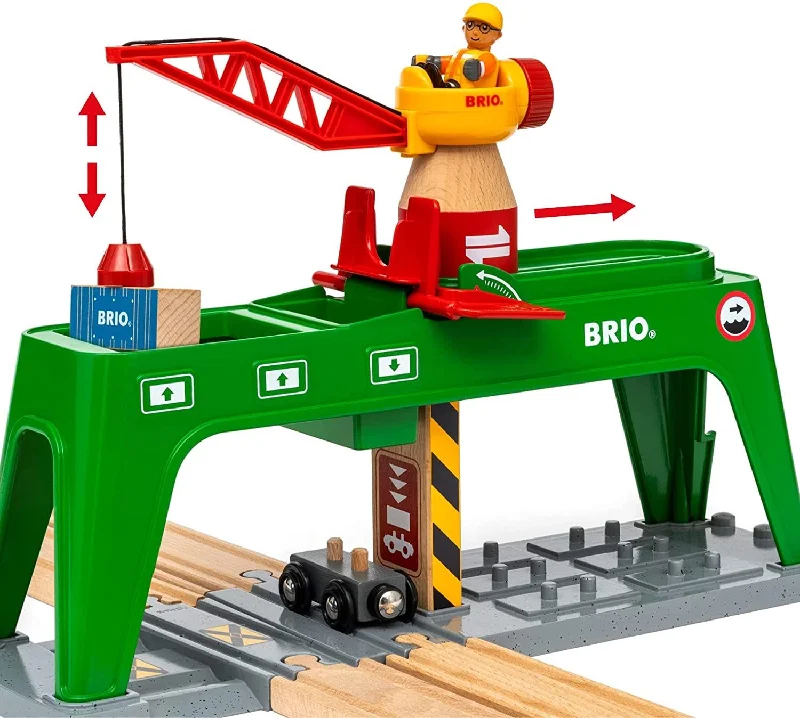 detailed wooden toys                 Brio 33996 Container Crane