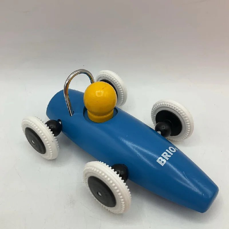 enchanting wooden toys that create lasting memories                   Brio Wooden Blue Race Car