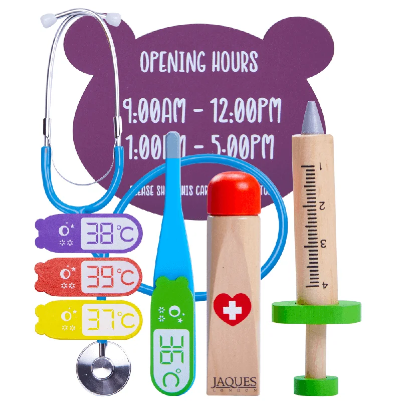 intricately designed wooden toys                 Kids Doctor Set - Play Nurse Set