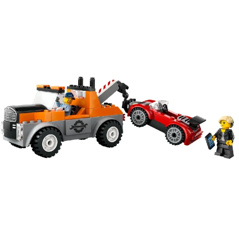 Skill-building LEGO activitiesCity Tow Truck and Sports Car Repair by Lego