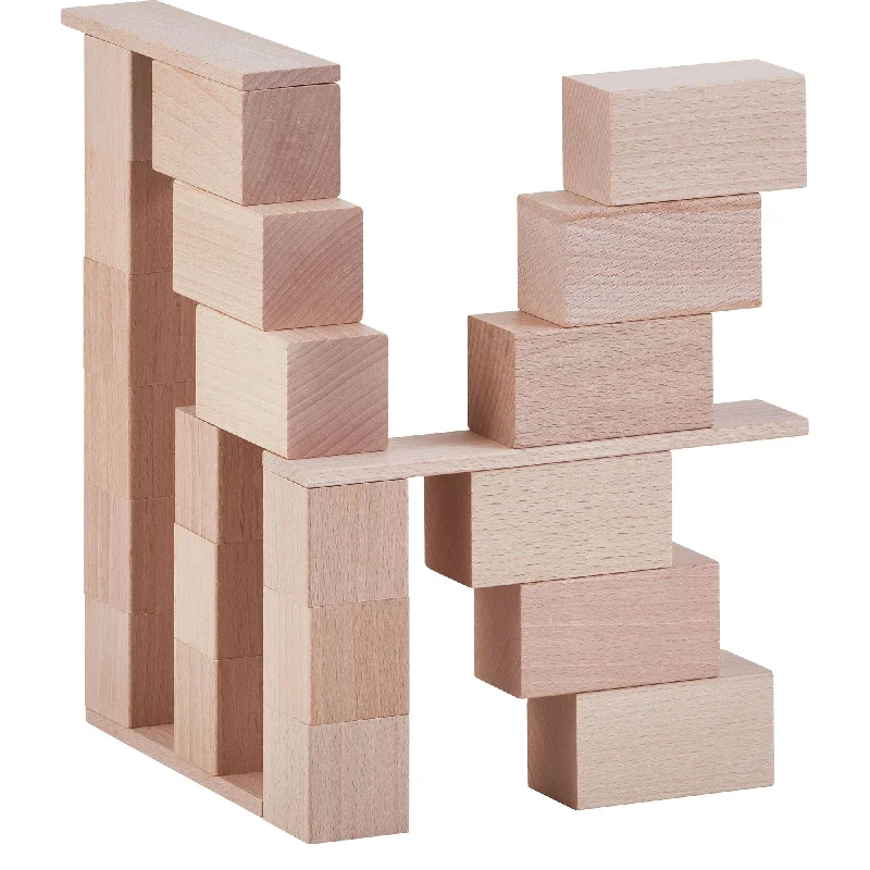 educational wooden toys                   Clever Up! Building Block System 2.0