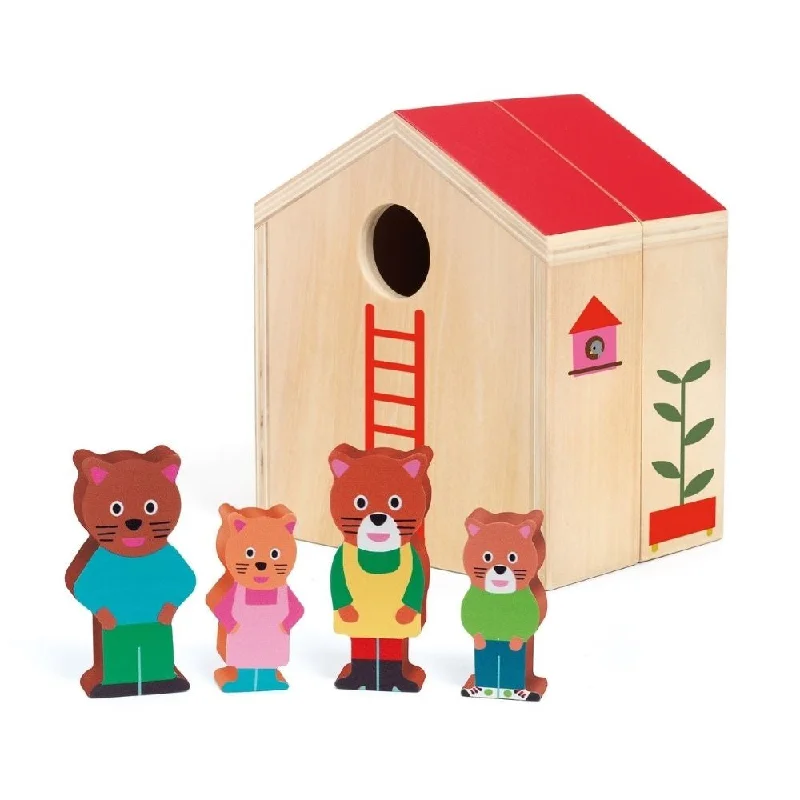 safe and appropriate wooden toys for young children                   Djeco Wooden Mini House