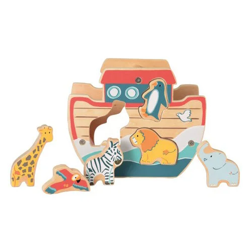 beautifully detailed wooden toys                  Egmont Toys Stacking Noah's Ark