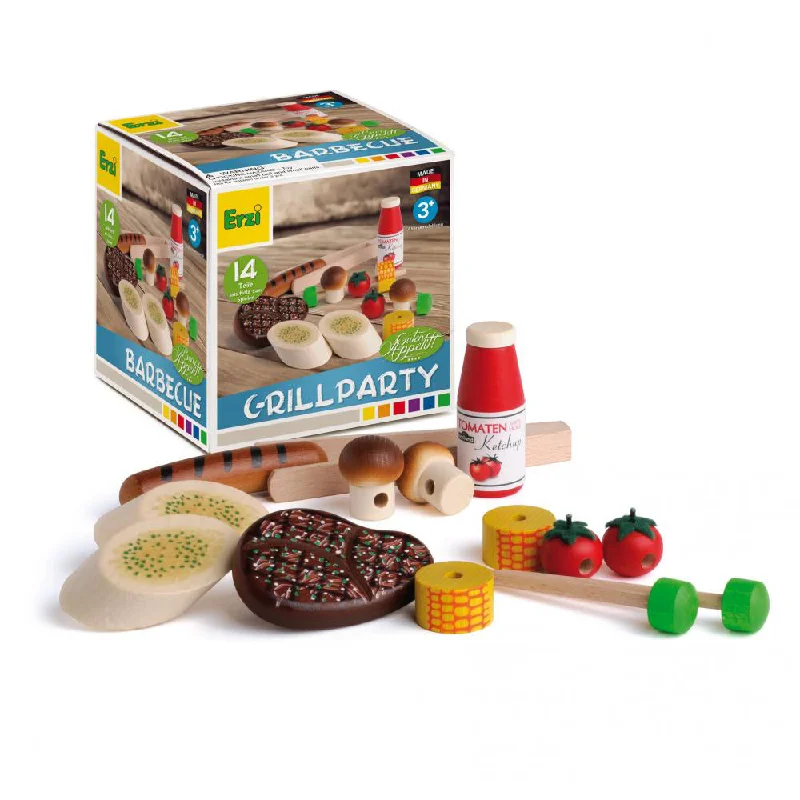 safe and durable wooden toys                   Erzi Assortment Barbecue