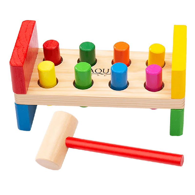 enchanting wooden toys for toddlers                   Wooden Hammer Bench - Toddler Toy
