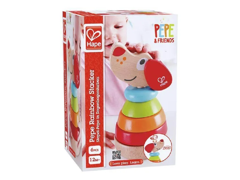 enchanting and magical wooden toys that spark the imagination Hape Pepe Rainbow Sound Stacker enchanting and magical wooden toys that spark the imagination Hape Pepe Rainbow Sound Stacker