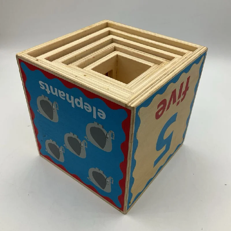 playful wooden toys                  Hape Wooden Counting Nesting Boxes