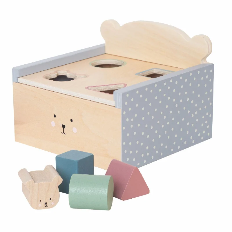 thoughtfully crafted and safe wooden toys                   Jabadabado Sorter Box - Teddy