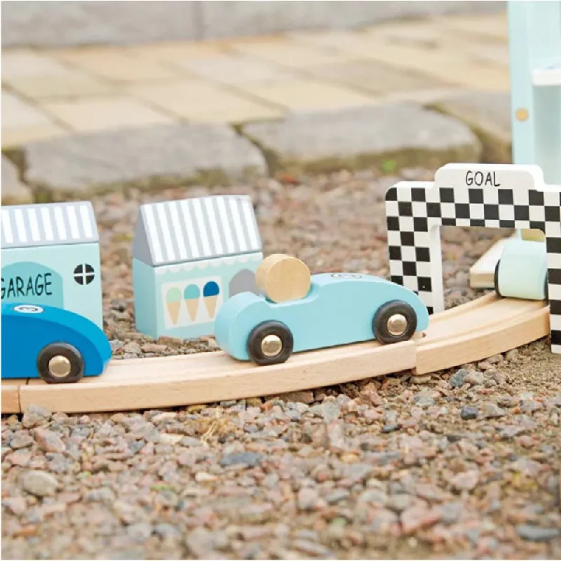 enchanting wooden toys for toddlers                   Jabadabado Wooden Car Racing