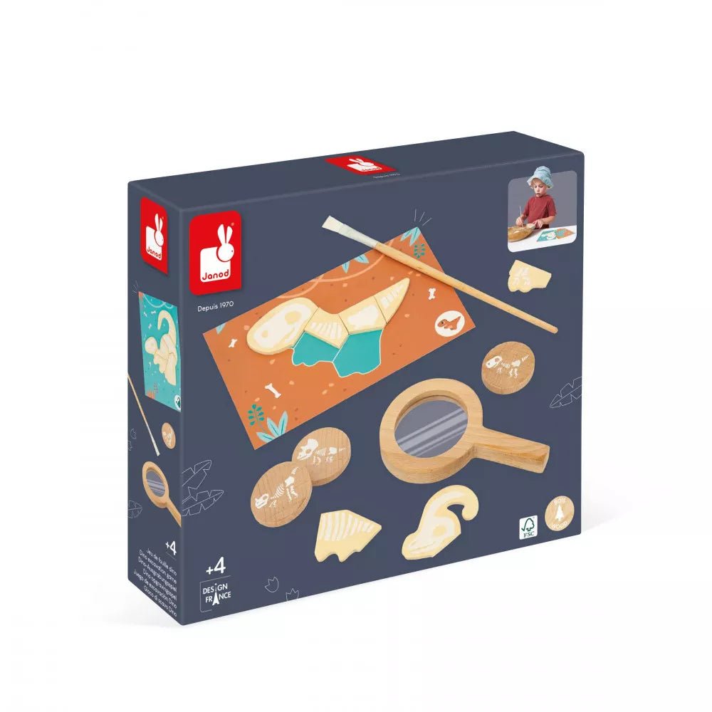 colorful and cheerful wooden toys                   Janod: Dino Dig Game