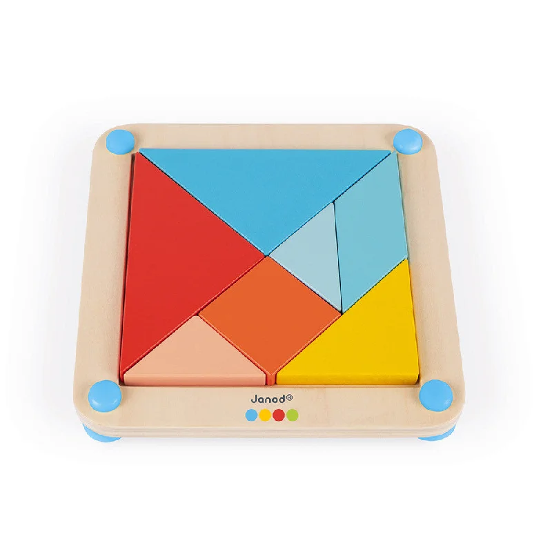 eco-friendly wooden toys                   Janod Essential - Tangram