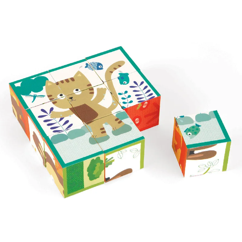 safe wooden toys for babies              Janod Kubkid Color 9 Blocks