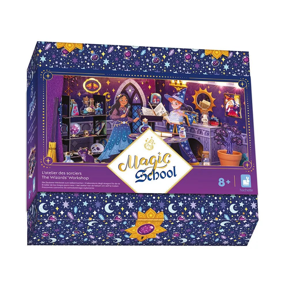 vibrant and colorful wooden toys for toddlers                   Janod: Magic School - The Wizards Workshop