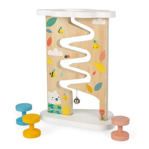 sturdy and safe wooden toys                 Janod Pure Ball Track