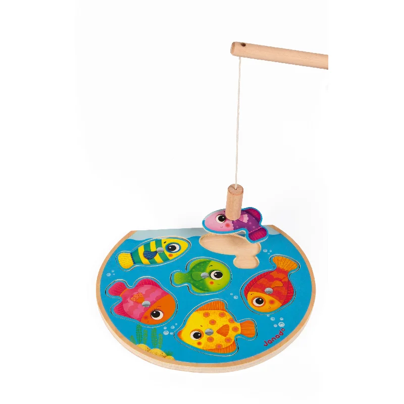 safe and durable wooden toys                   Janod Speedy Fish Puzzle