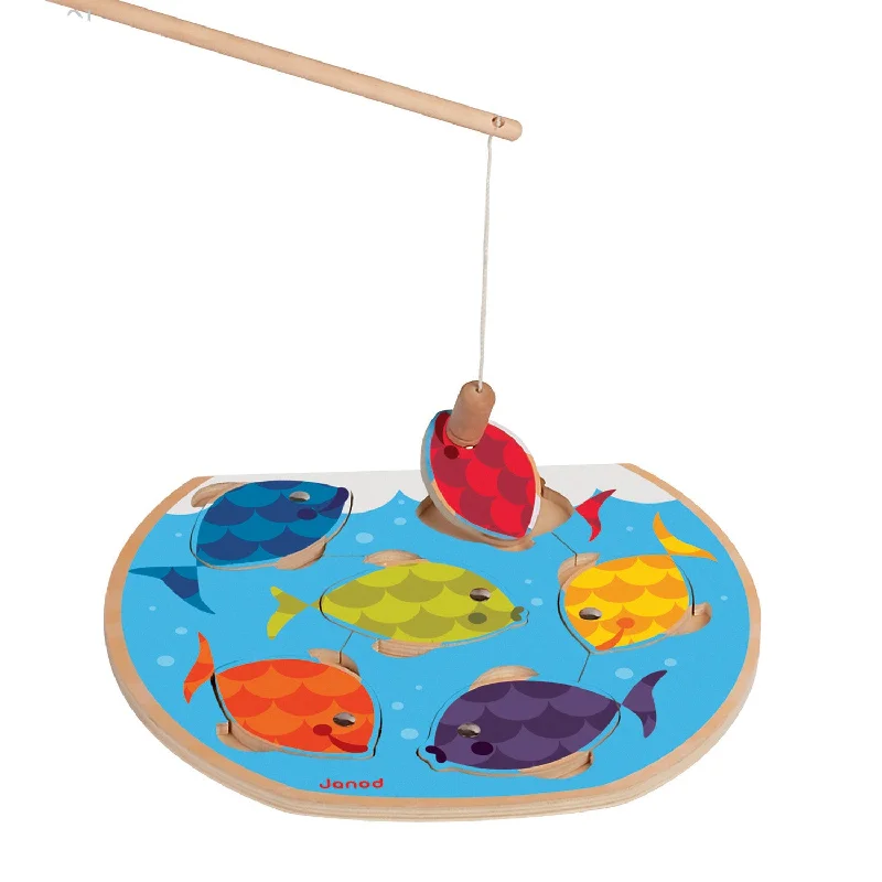thoughtfully crafted and safe wooden toys                   Janod Speedy Fish Puzzle