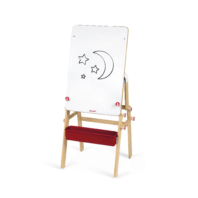 non-toxic wooden toys                   Janod Splash 2-in-1 Convertible Desk