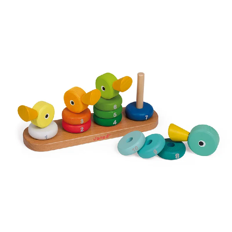 timeless classic wooden toys                   Janod Zigolos Ducks Stacker