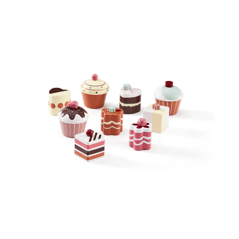 non-toxic wooden toys                   Kid's Concept Pastries 9pcs Kid's Hub