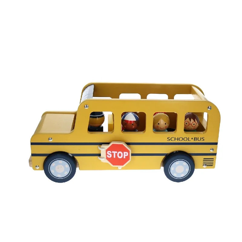 sturdy wooden toys                  Wooden Toy - School Bus